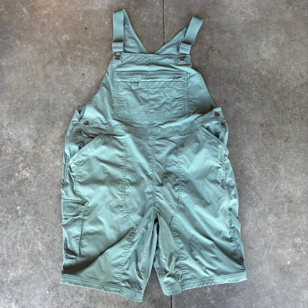 Duluth Trading Co Heirloom Gardening Shortalls Women's XXL Green Outdoor Summer